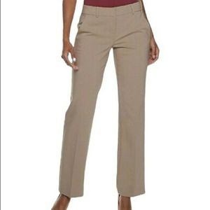 APT 9 The Torie Straight Fit Pants Brown